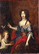 unknow artist Portrait de Marie Anne Victoire de Baviere, dauphine de France oil painting on canvas